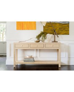 Kagu Console Table w/Raffia