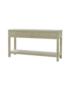 Kagu Console Table w/Raffia