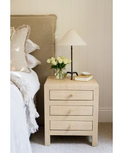 Kagu End Table w/Raffia