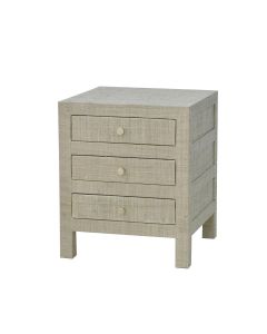 Kagu End Table w/Raffia