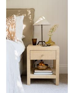 Kagu 1 Drawer Night Stand w/Raffia